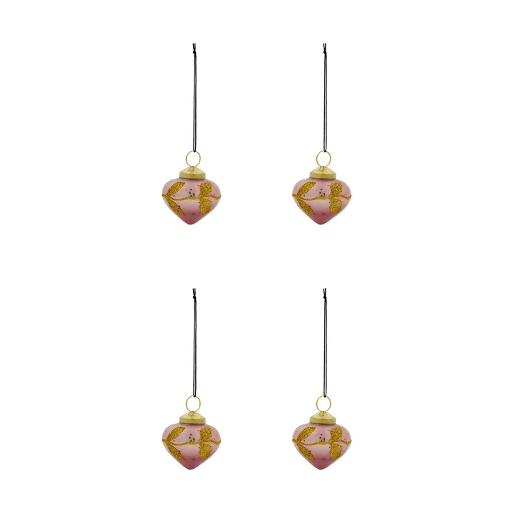 Amore kersthanger 4-pack - Roze - House Doctor