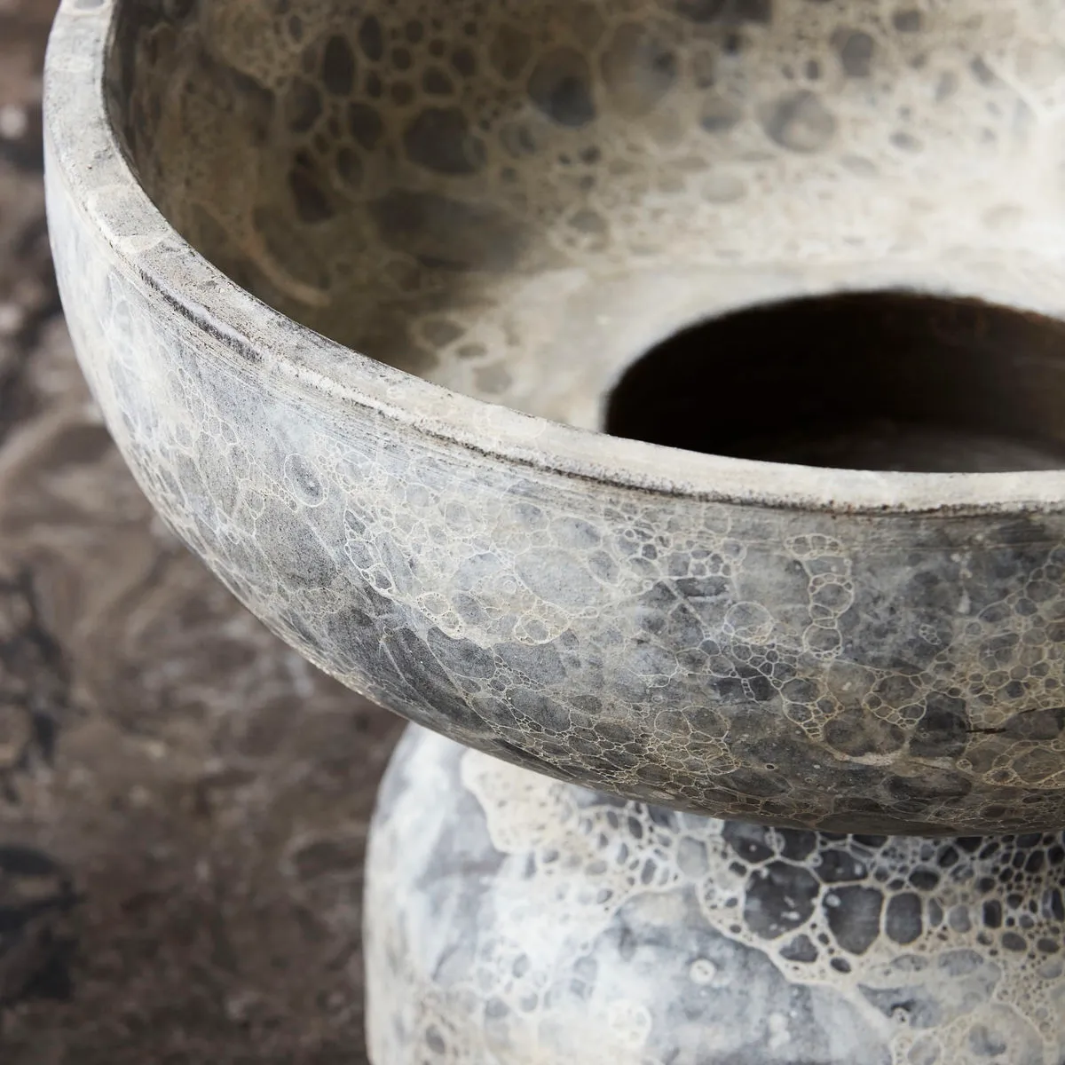 Ancient theelichthouder, Grijsbruin House Doctor