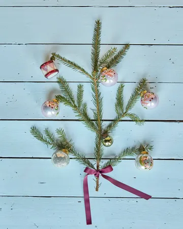 Antico kerstbal 4-pack - Roze - House Doctor