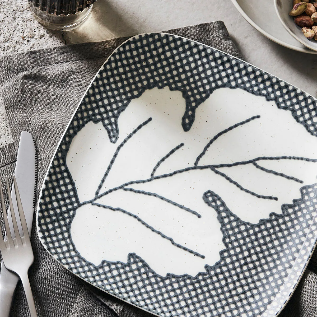 Ash bord 21,6 cm, Grijs-blauw House Doctor