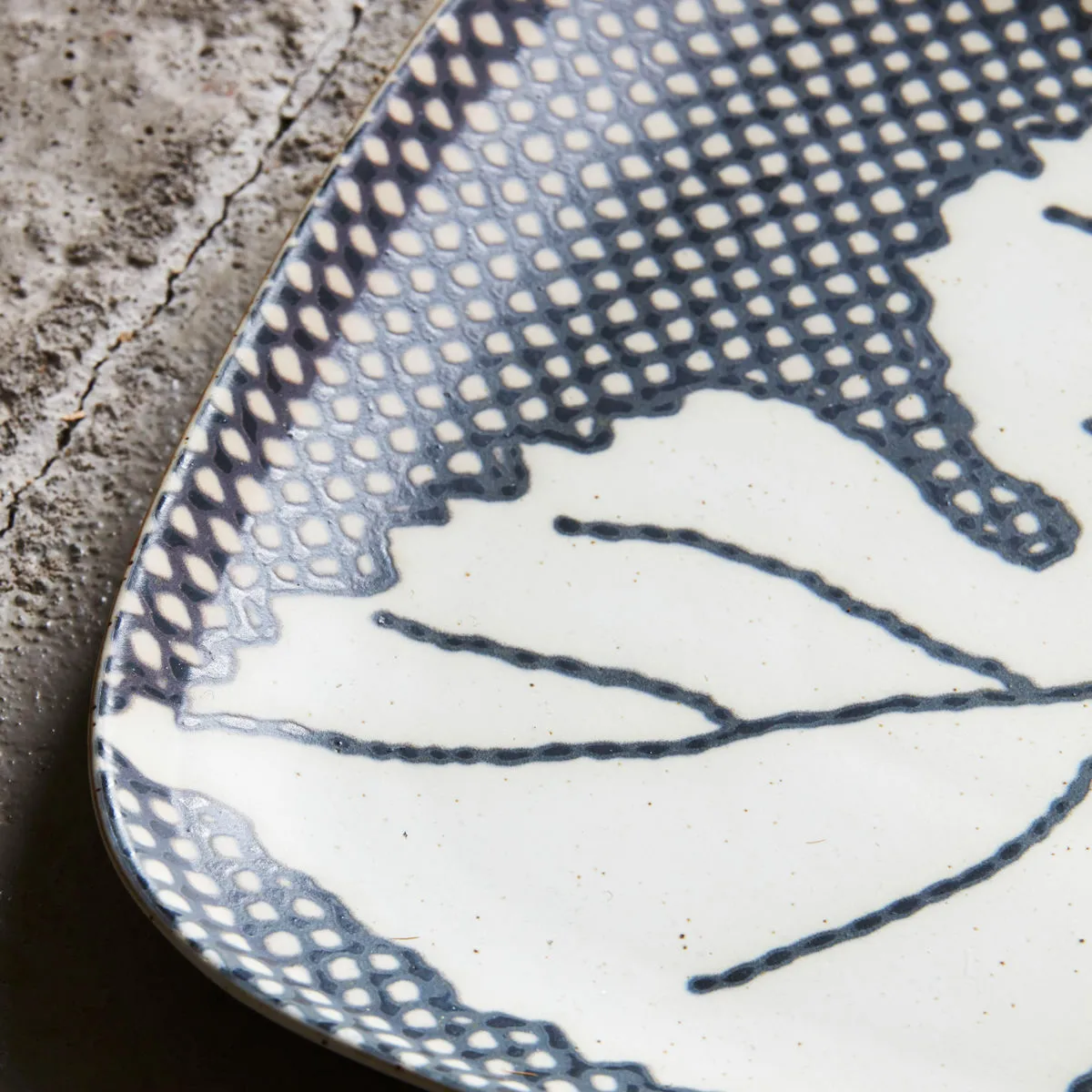 Ash bord 21,6 cm, Grijs-blauw House Doctor