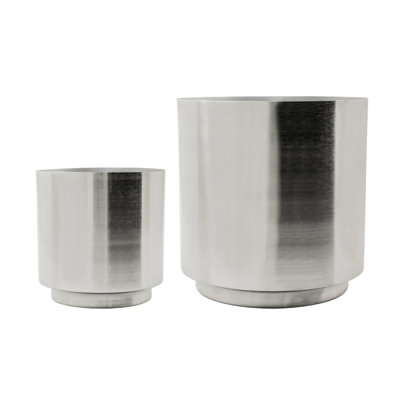 Bailey bloempot 2-delig, Silver finish House Doctor