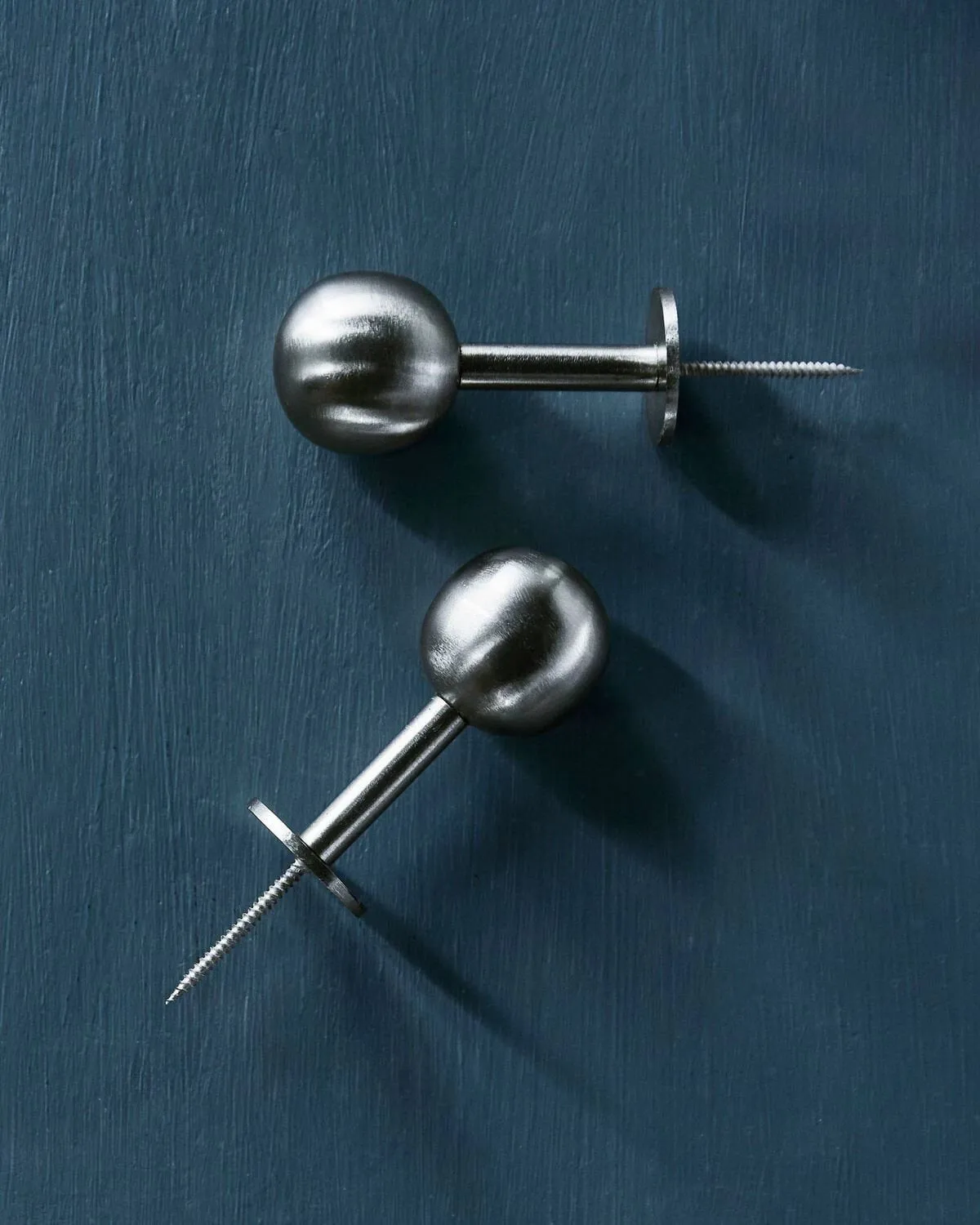 Ball haak 2-pack, Zilverkleurige afwerking, Ø8x4 cm House Doctor