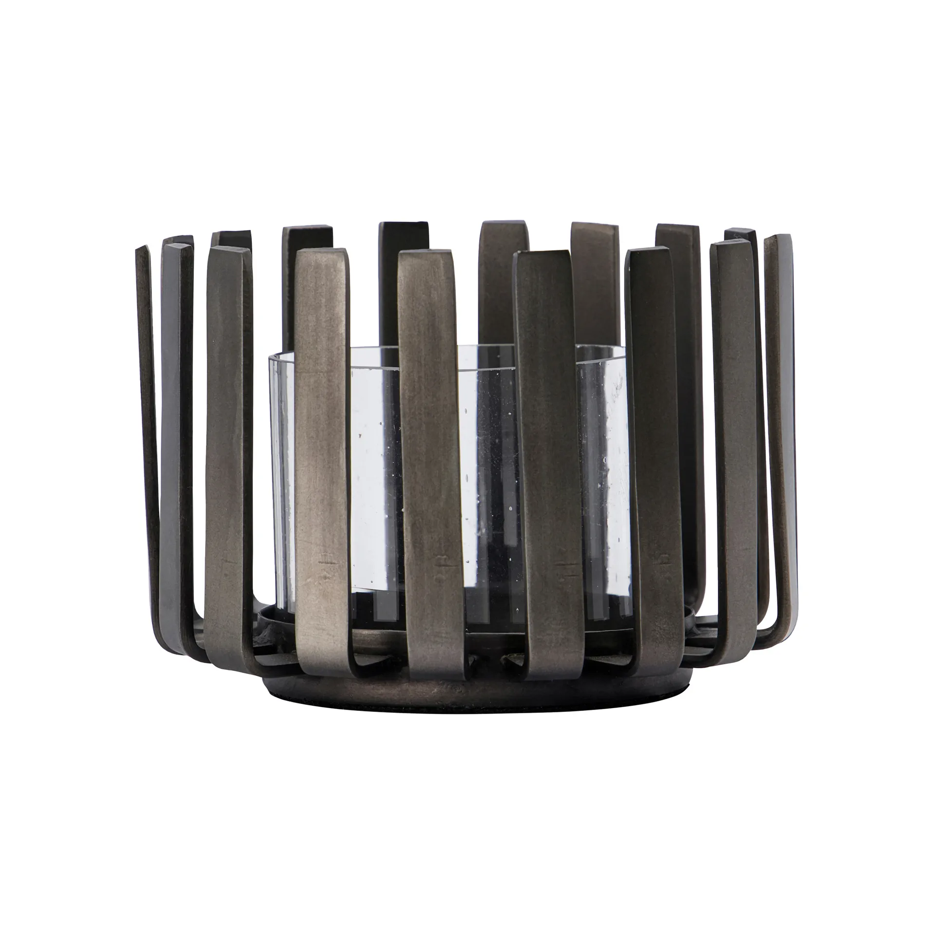 Bars waxinelichtjeshouder Ø10 cm, Zwart House Doctor