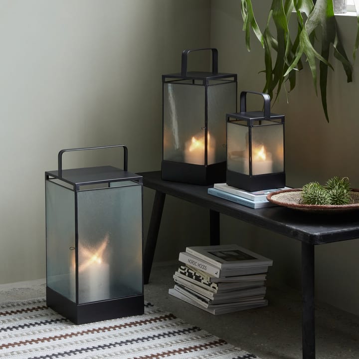 Blaze windlicht 25 cm, Zwart antiek House Doctor