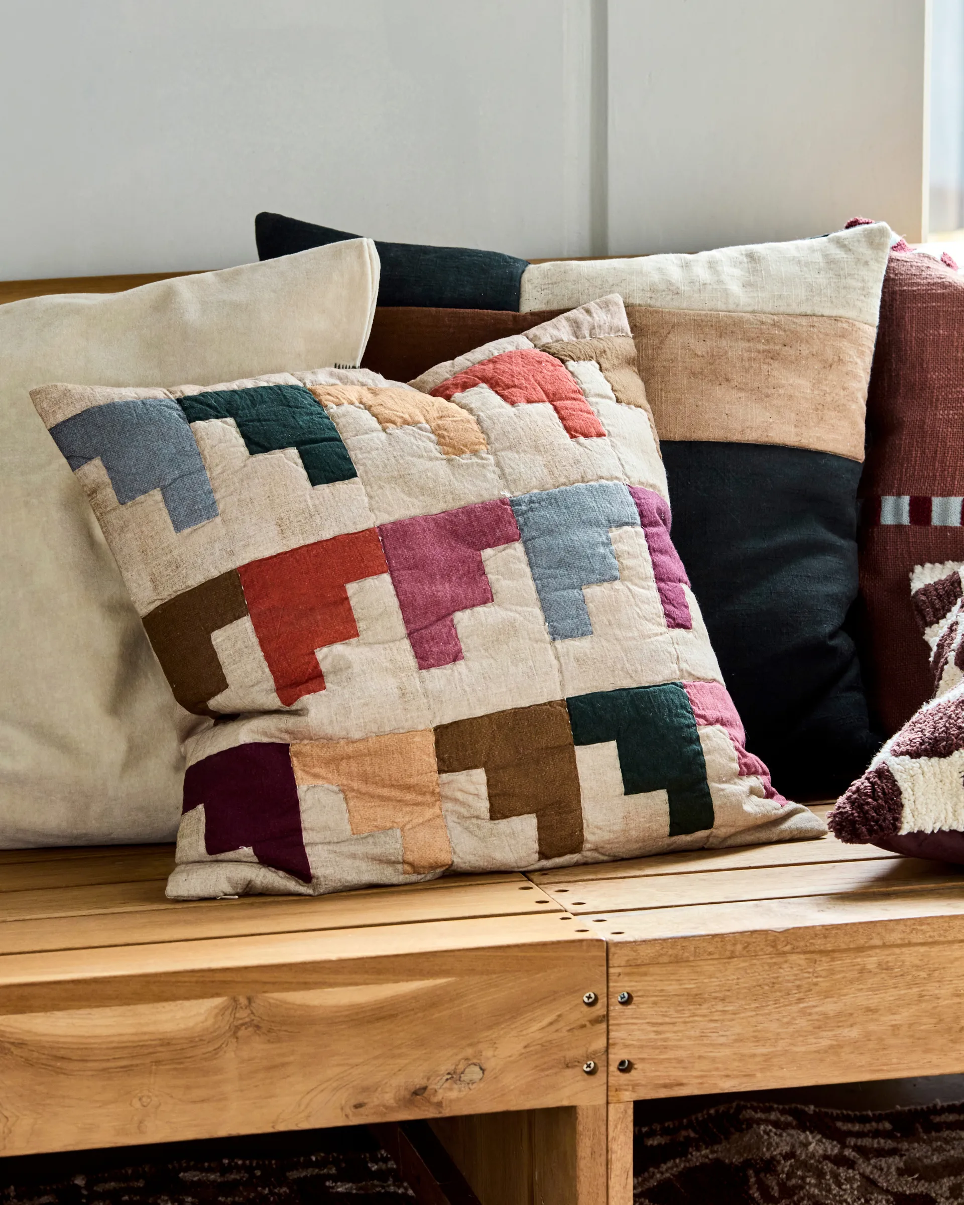 Block kussensloop 50x50 cm, Multi House Doctor