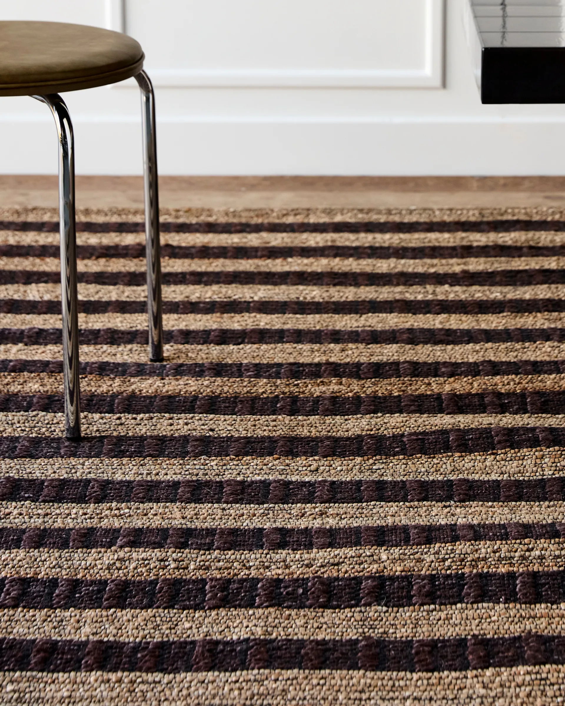 Block mat bruin-naturel, 160x230 cm House Doctor