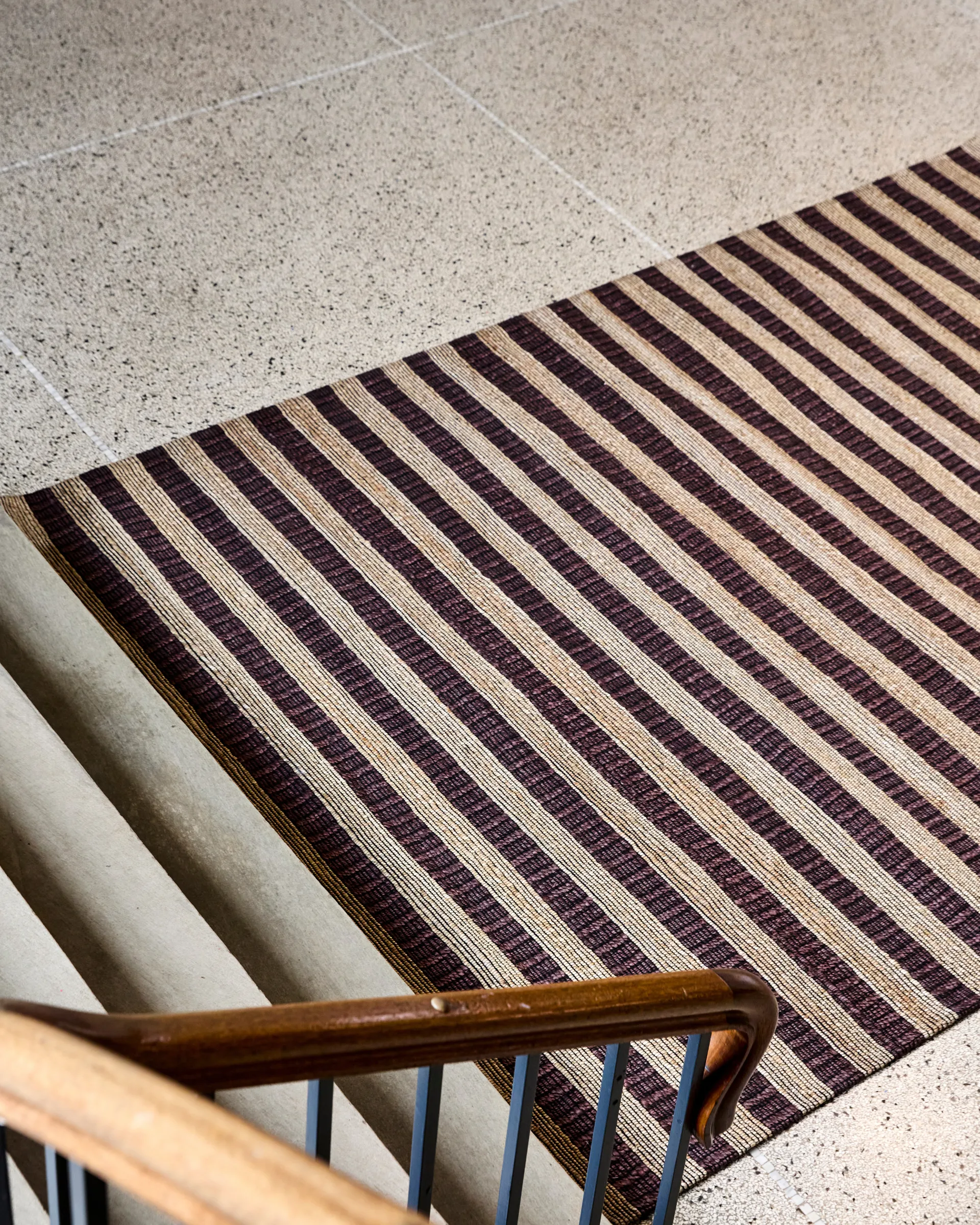 Block mat bruin-naturel, 200x300 cm House Doctor