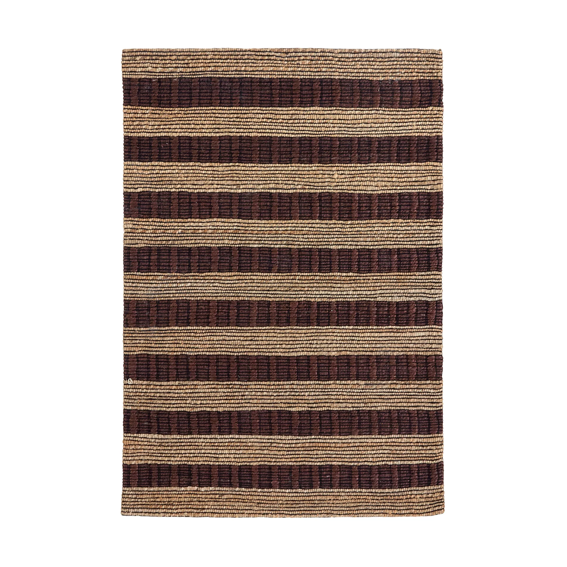 Block mat bruin-naturel, 85x130 cm House Doctor