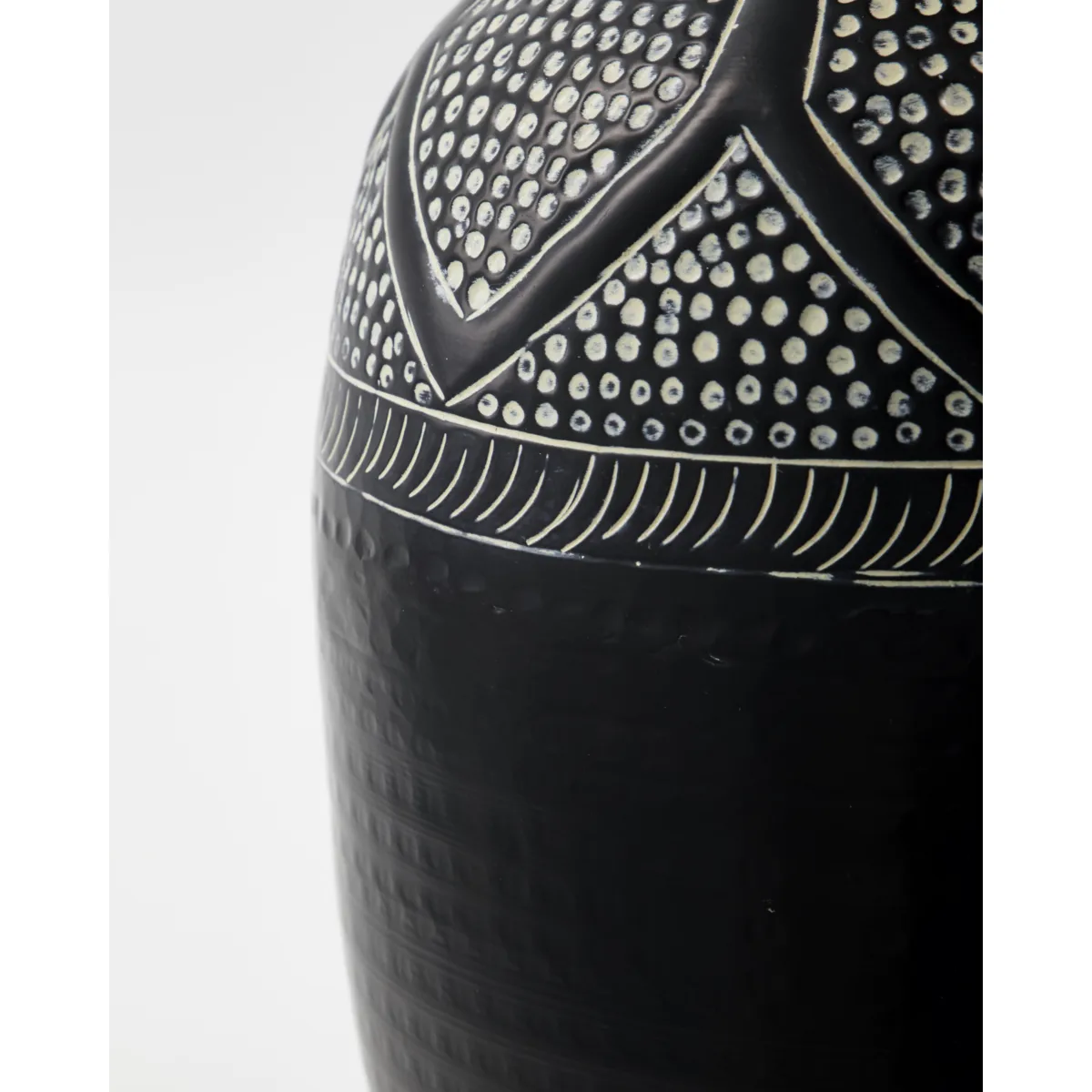 Bloss vaas 38 cm, Zwart House Doctor