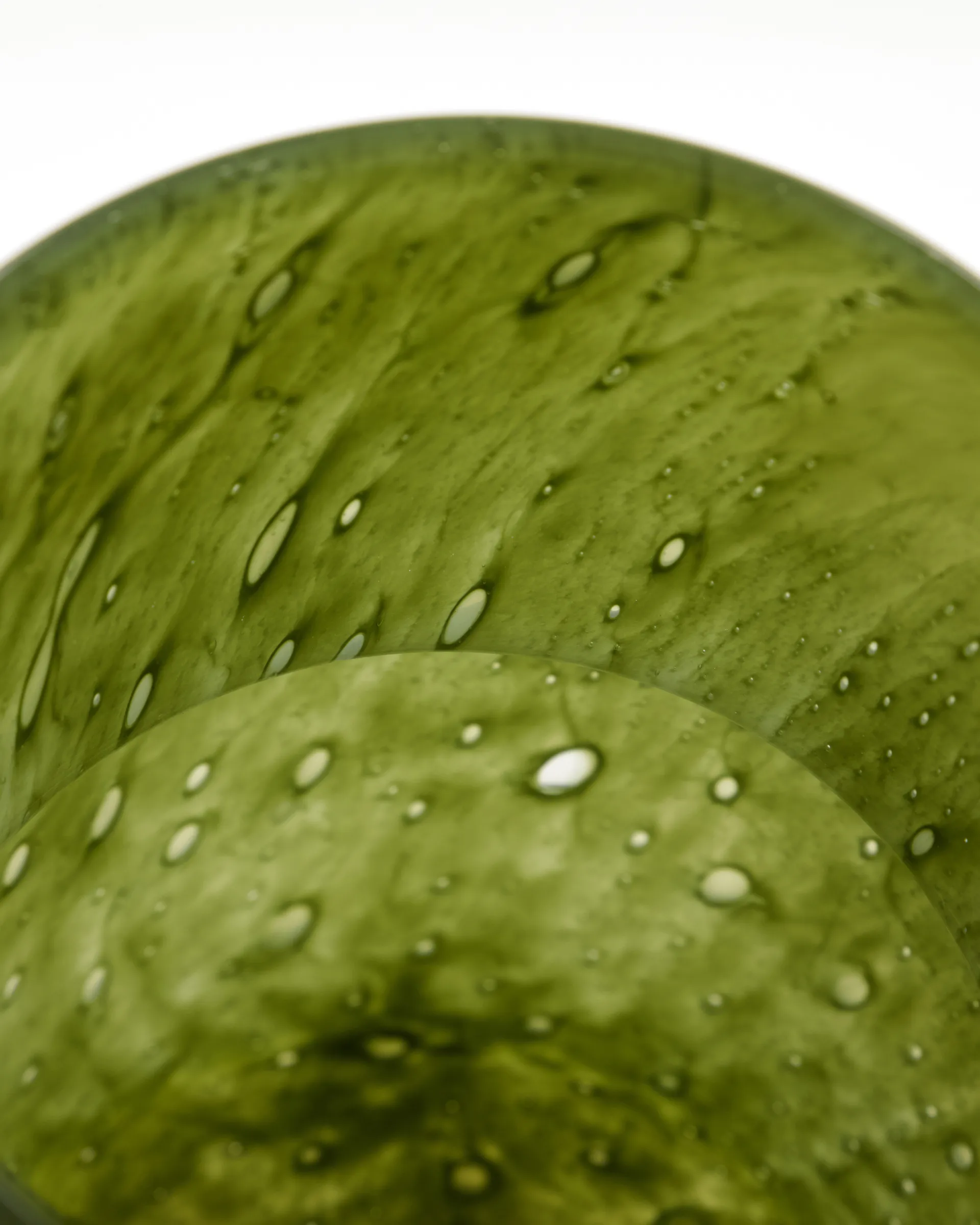 Bole vaas Ø17,5 cm, Donkergroen House Doctor