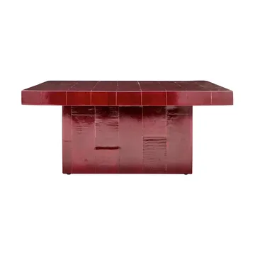 Brick salontafel 100x100x44 cm - Rood - House Doctor