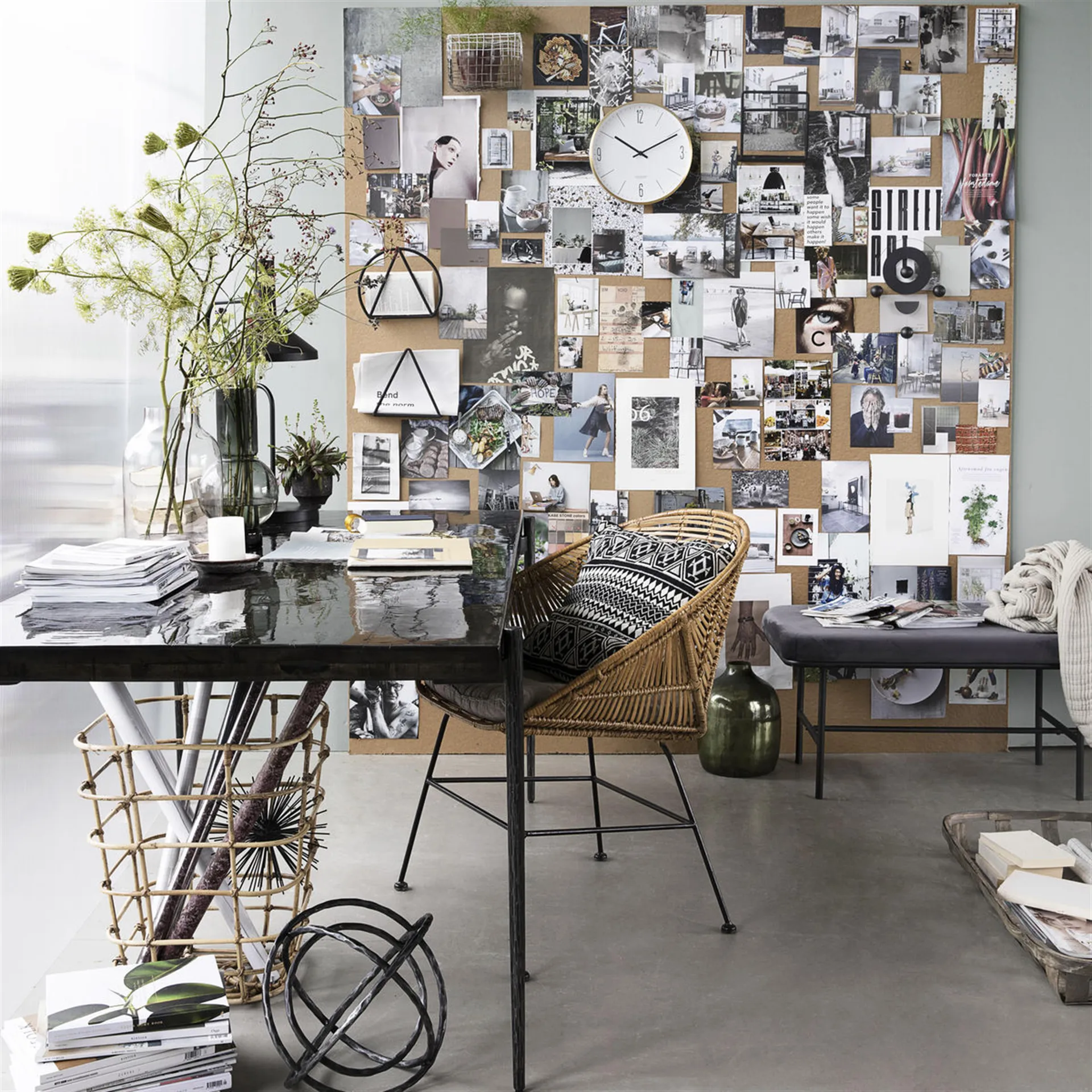 Bubble vaas 35 cm., grijs House Doctor