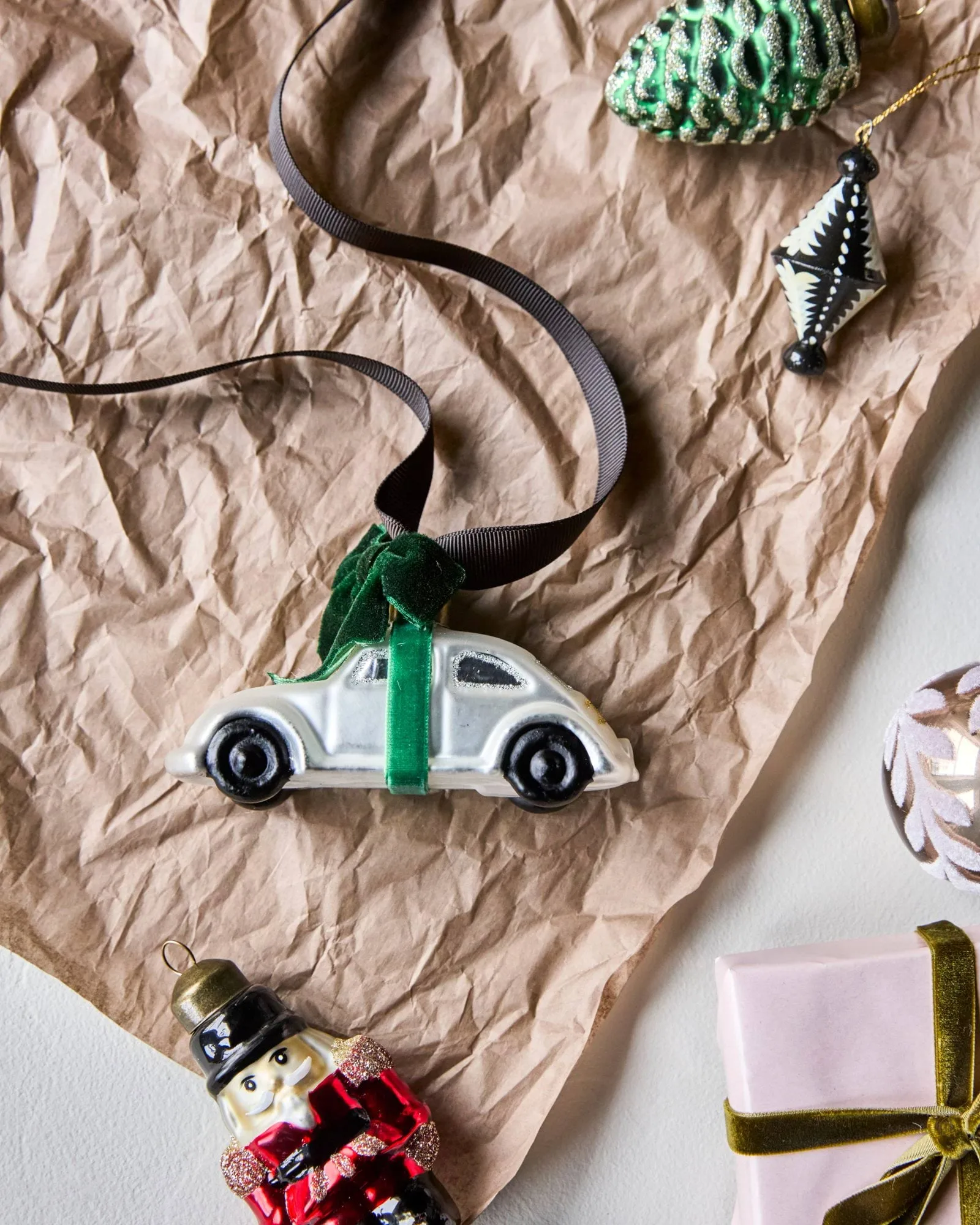 Car kerstboomhanger, Zilver, 2026 House Doctor