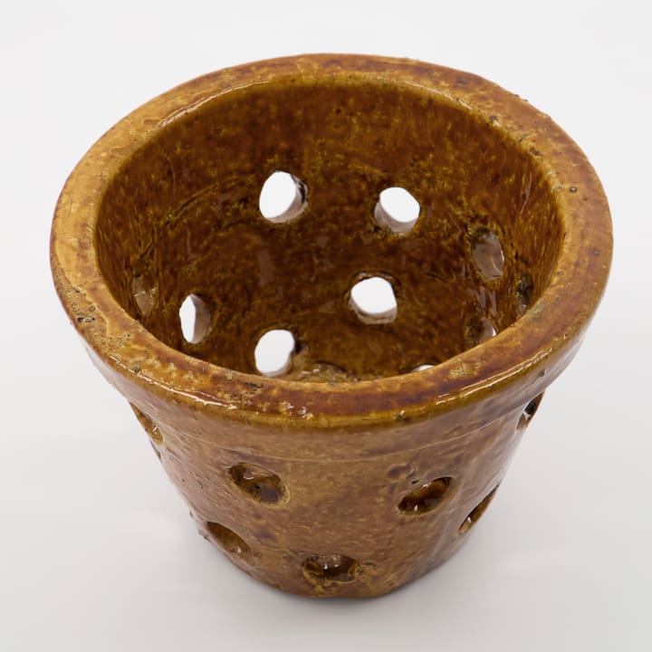 Chau waxinelichtjeshouder 11 cm - Donkerbruin - House Doctor
