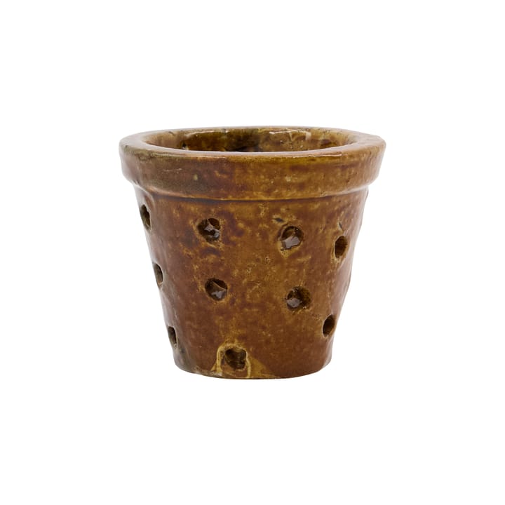Chau waxinelichtjeshouder 9 cm - Donkerbruin - House Doctor