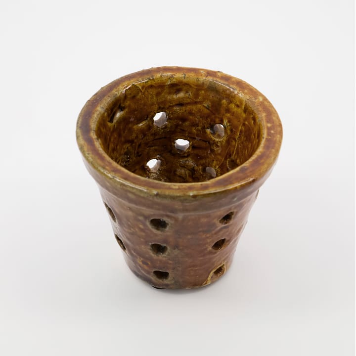 Chau waxinelichtjeshouder 9 cm - Donkerbruin - House Doctor