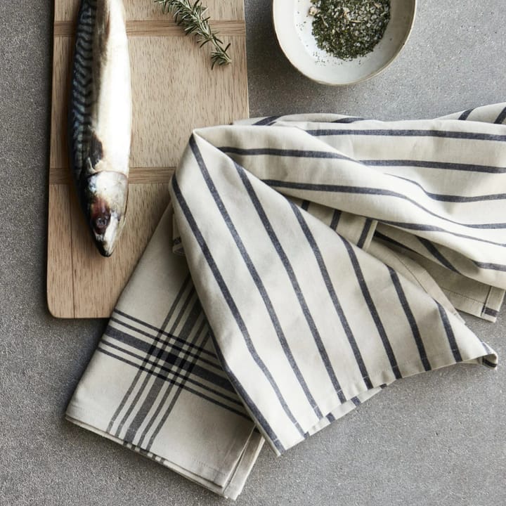 Chef keukenhanddoek 55x75 cm 2-pack, Zwart House Doctor