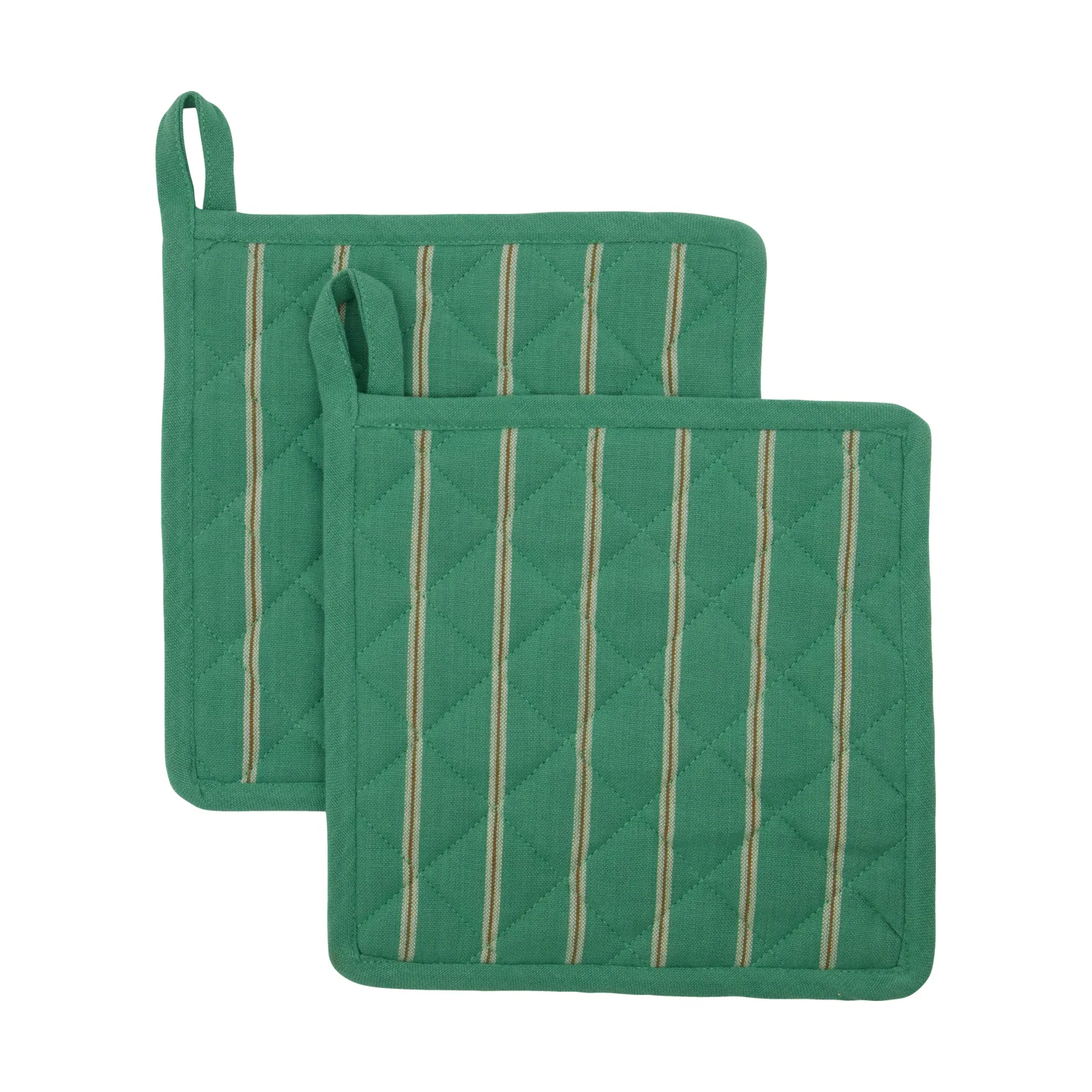 Chef pannenlap 22x22 cm 2-pack, Groen House Doctor
