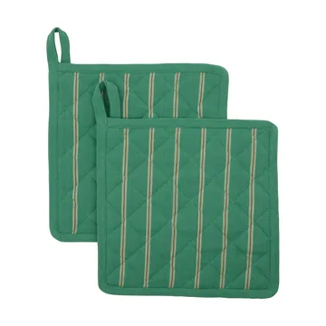 Chef pannenlap 22x22 cm 2-pack - Groen - House Doctor