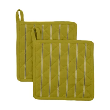 Chef pannenlap 22x22 cm 2-pack - Mosterdgeel - House Doctor