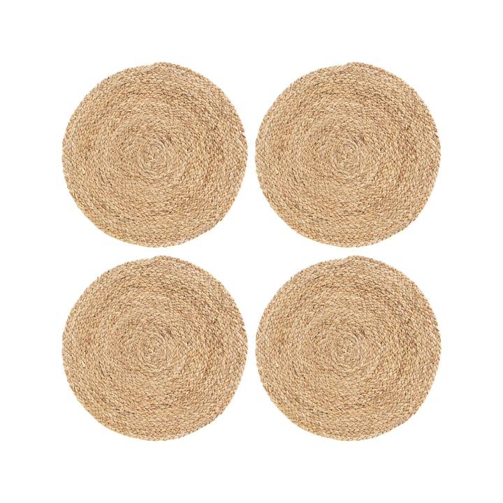 Circle placemat zeegras 4-pack - Nature - House Doctor