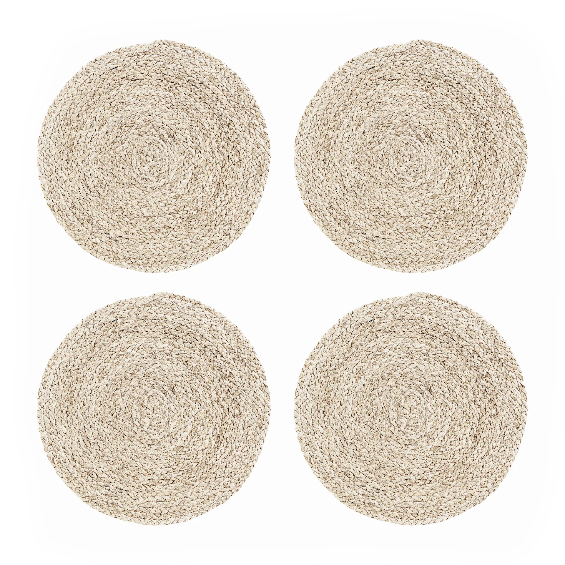 Circle placemat zeegras 4-pack, Nature House Doctor
