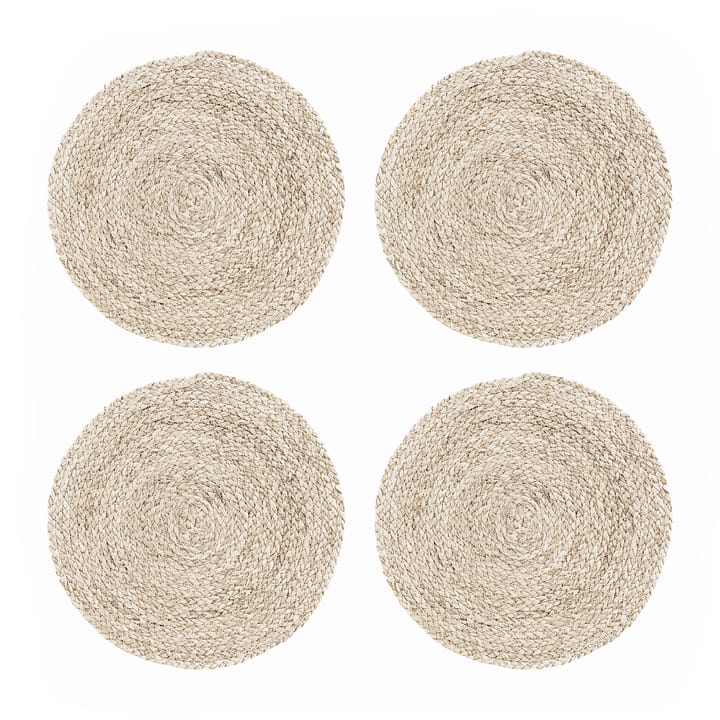 Circle placemat zeegras 4-pack - Nature - House Doctor