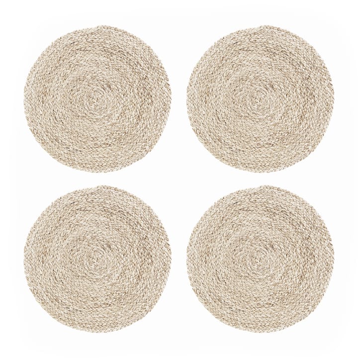 Circle placemat zeegras 4-pack - Nature - House Doctor