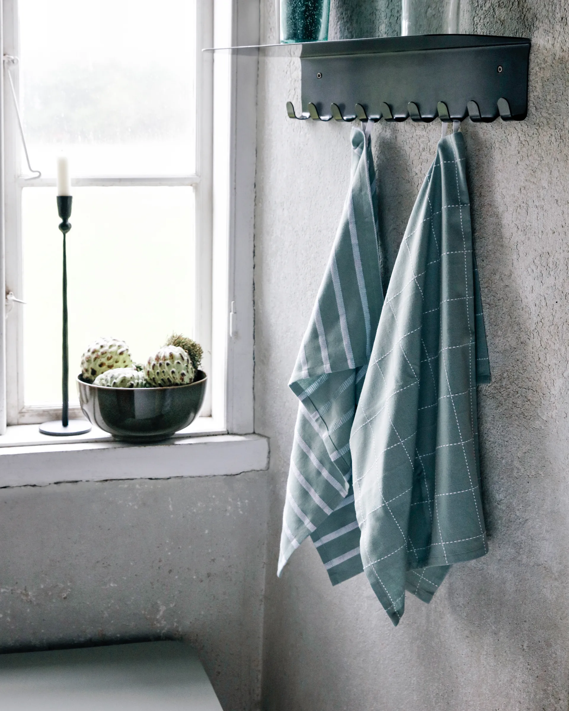 Clean keukenhanddoek 2-pack, Lichtblauw House Doctor