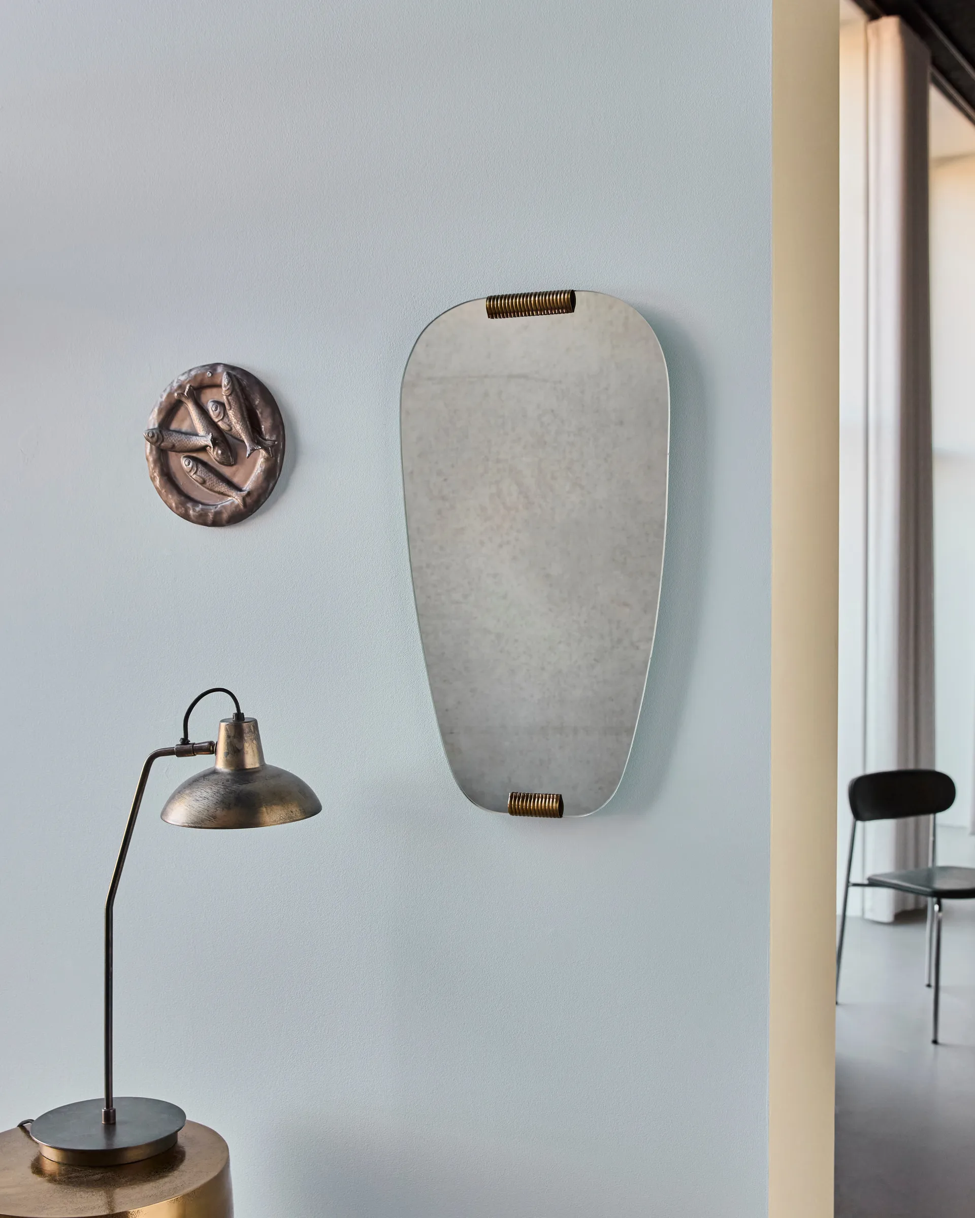 Clips spiegel 32x58 cm, Goud House Doctor