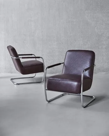Comma loungestoel - Moerbei, chroom - House Doctor