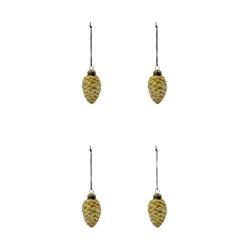 Cone kersthanger 4-pack - Goud - House Doctor
