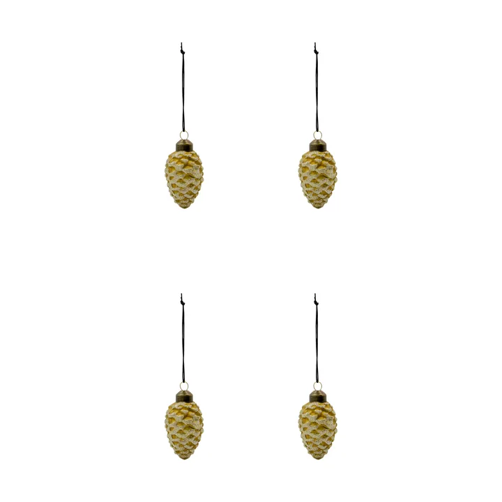 Cone kersthanger 4-pack - Groen - House Doctor