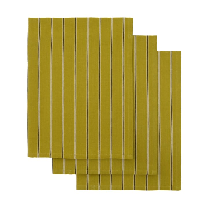 Cook theedoek 55x75 cm 3-pack, Mosterdgeel House Doctor