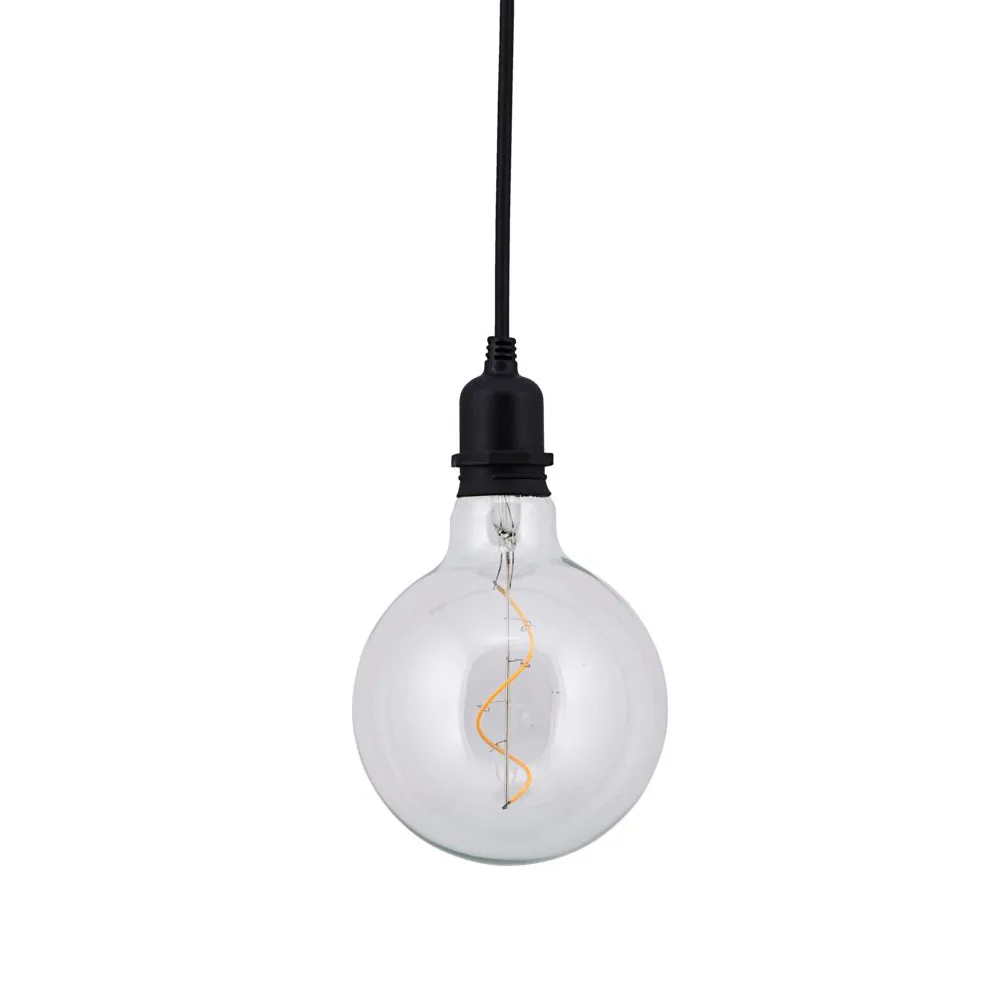 Coso plafondlamp op batterijen, Zwart House Doctor