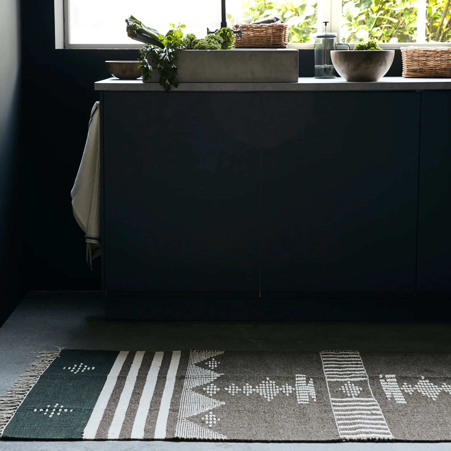 Coto vloerkleed 90x200 cm, Bruin House Doctor