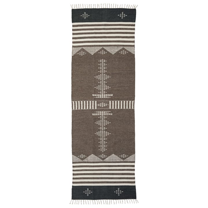Coto vloerkleed 90x300 cm - Bruin - House Doctor