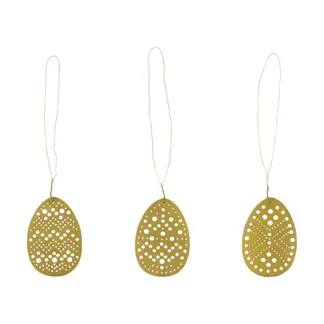 Cut paasornament 3-delig - Antiek messing - House Doctor