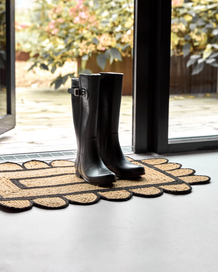Denta deurmat, Zwart-natuur, 60x90 cm House Doctor