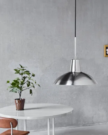 Desk hanglamp - Geborsteld zilverkleurig, Ø32x31 cm - House Doctor