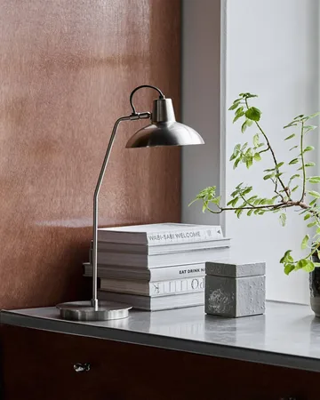Desk tafellamp hoog - Geborsteld zilverkleurig - House Doctor