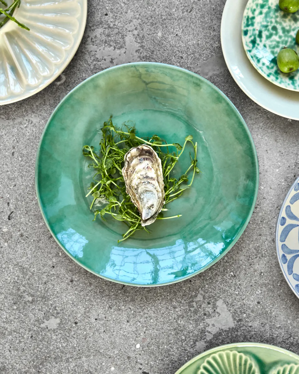 Diva bord Ø28 cm, Groen House Doctor