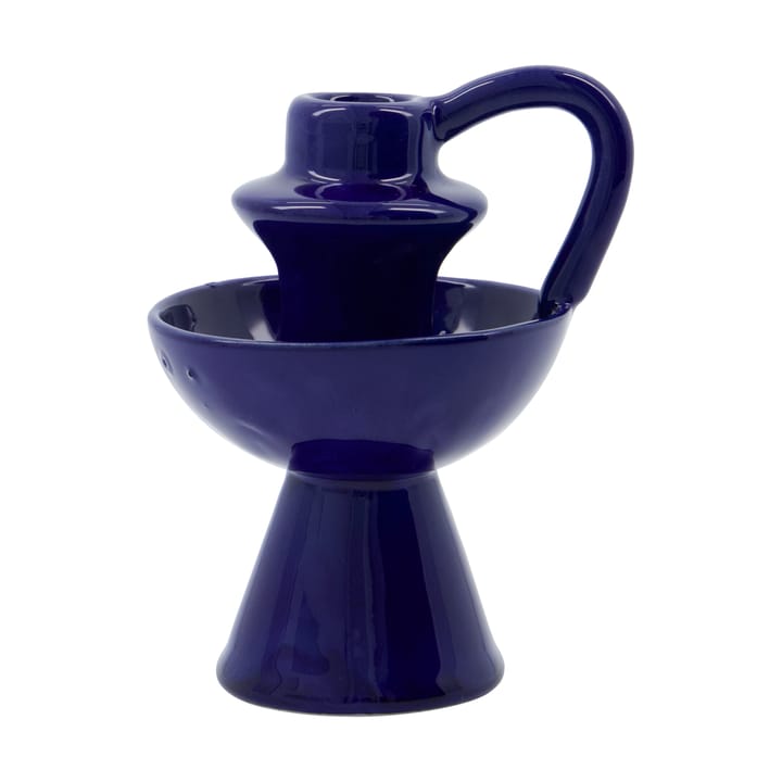 Diva kandelaar 14 cm - Blauw - House Doctor