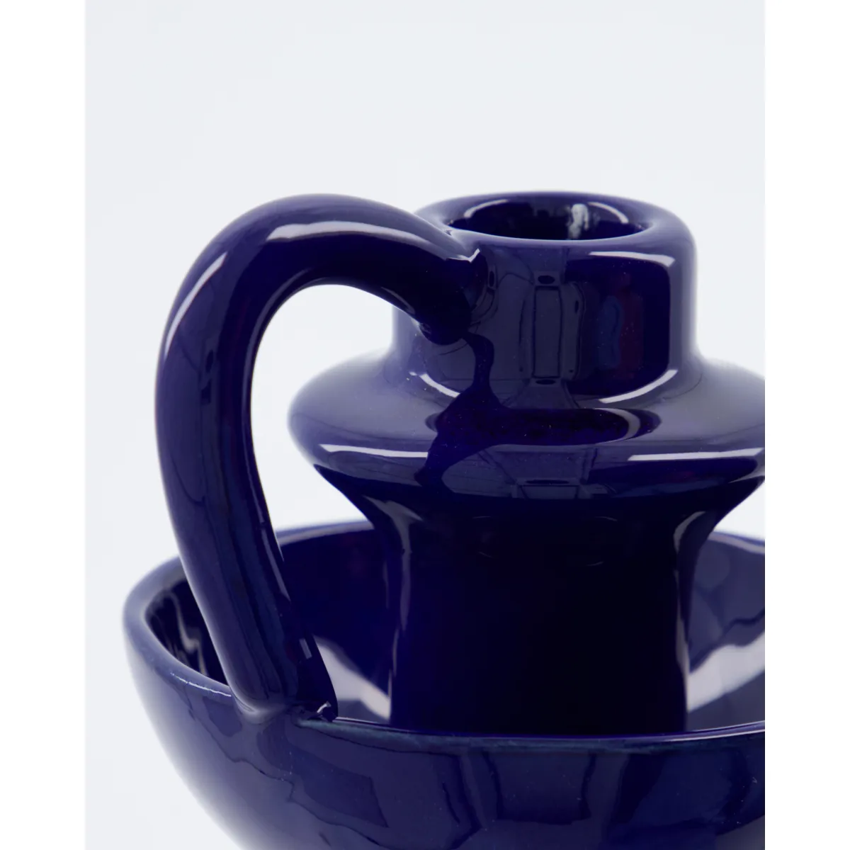 Diva kandelaar 14 cm, Blauw House Doctor