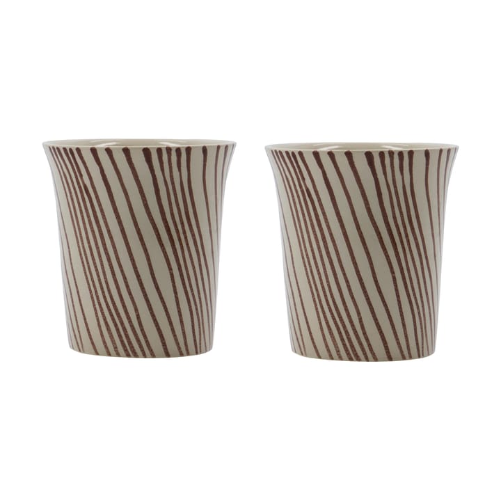 Diva mok 25 cl 2-pack - Bruin - House Doctor