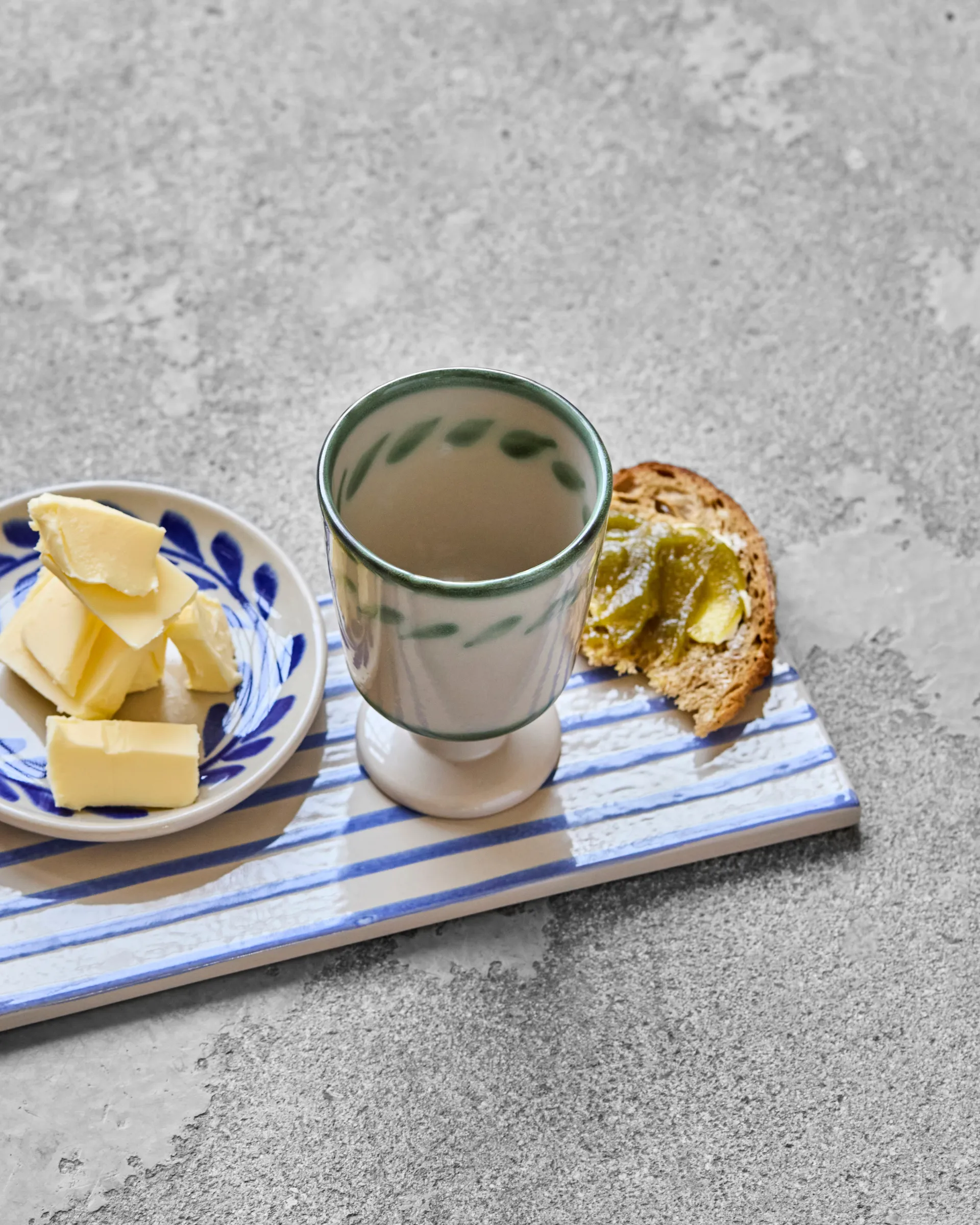 Diva mok op voet 25 cl 2-pack, Off white-Groen House Doctor