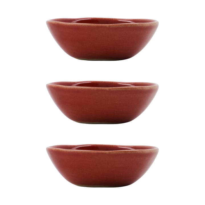 Diva schaal 4 cl 3-pack - Rood - House Doctor