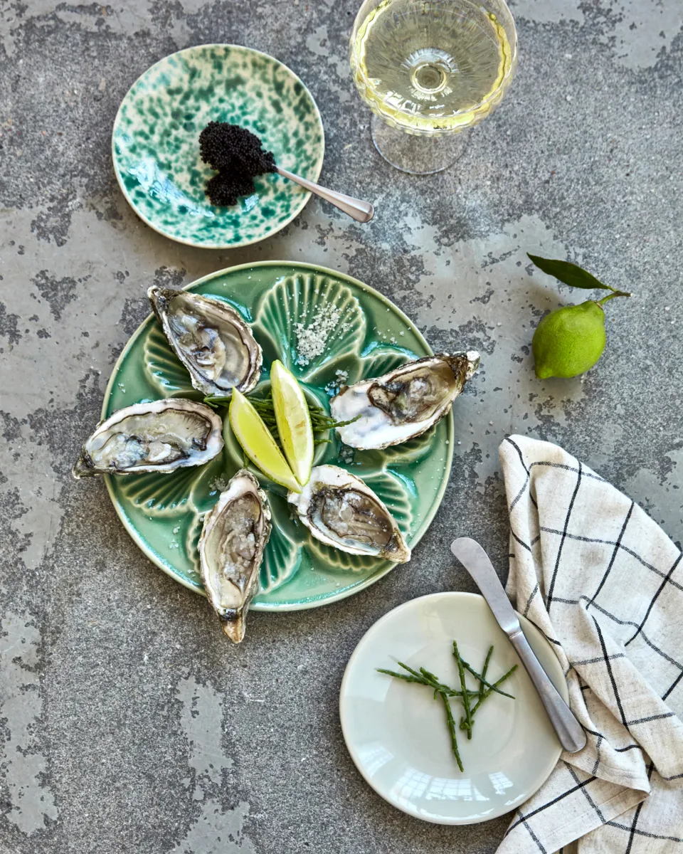 Diva serveerschaal Ø25 cm, Groen House Doctor