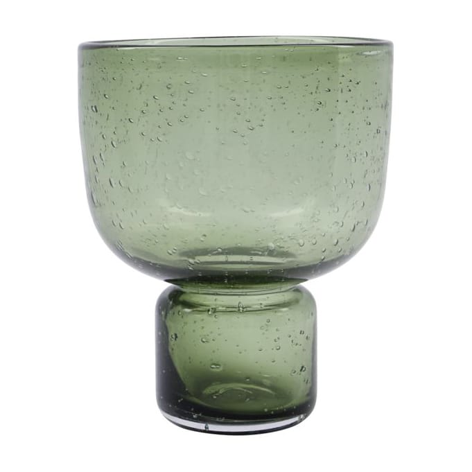 Farida vaas 22 cm, Olijfgroen House Doctor